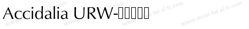 Accidalia URW字体转换